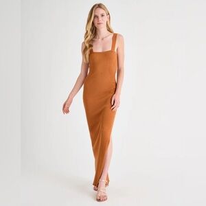 Rachelove x Splendid Rust Cotton Maxi size XS